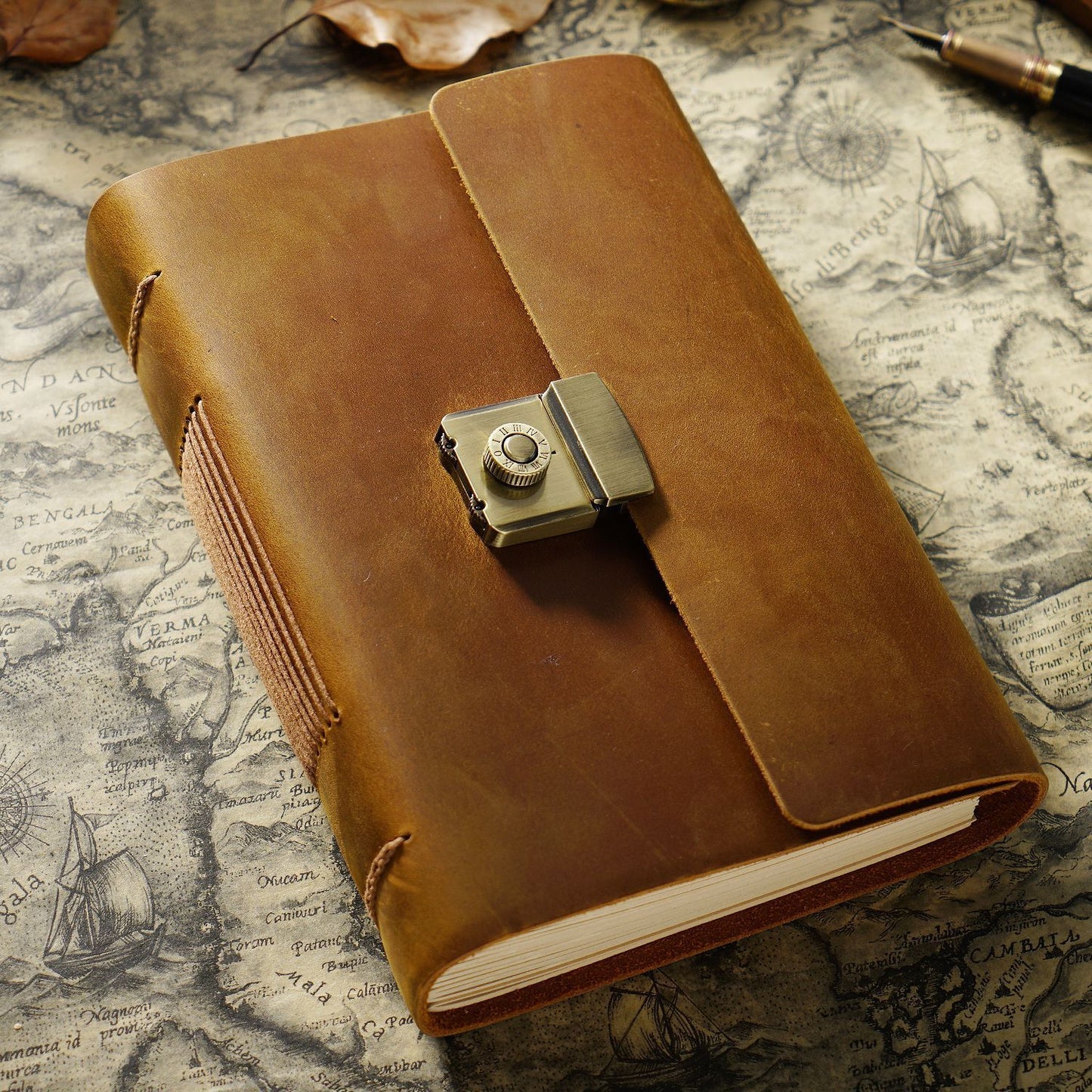 Vintage Journal Journal Cowhide Notebook